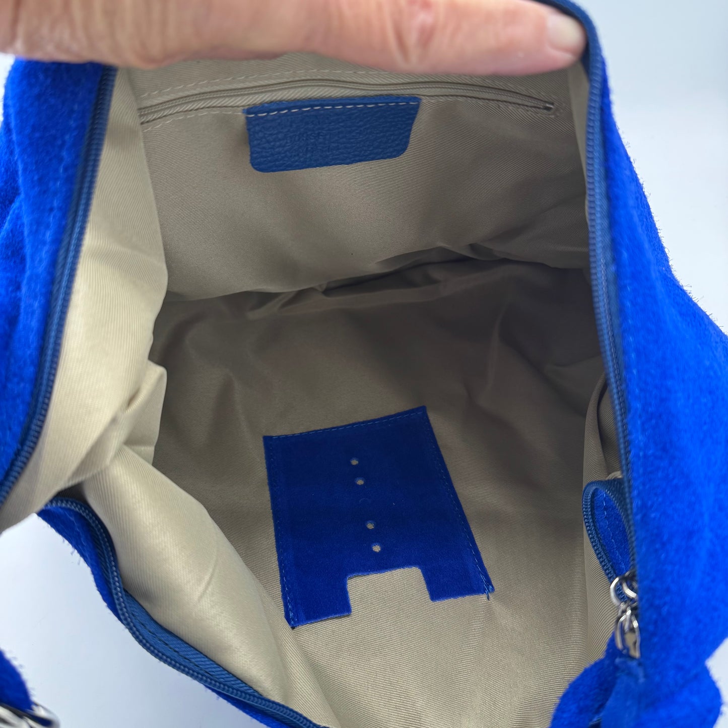 Suede Hobo Shoulder Bag