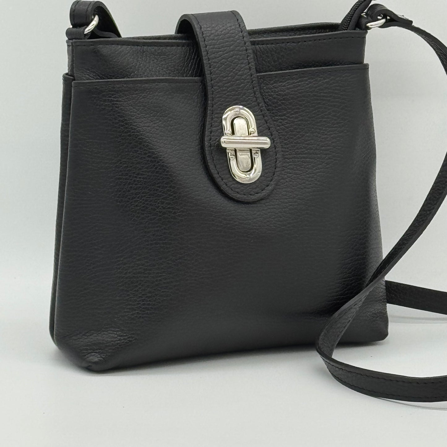 Leather Small Messenger Crossbody Bag
