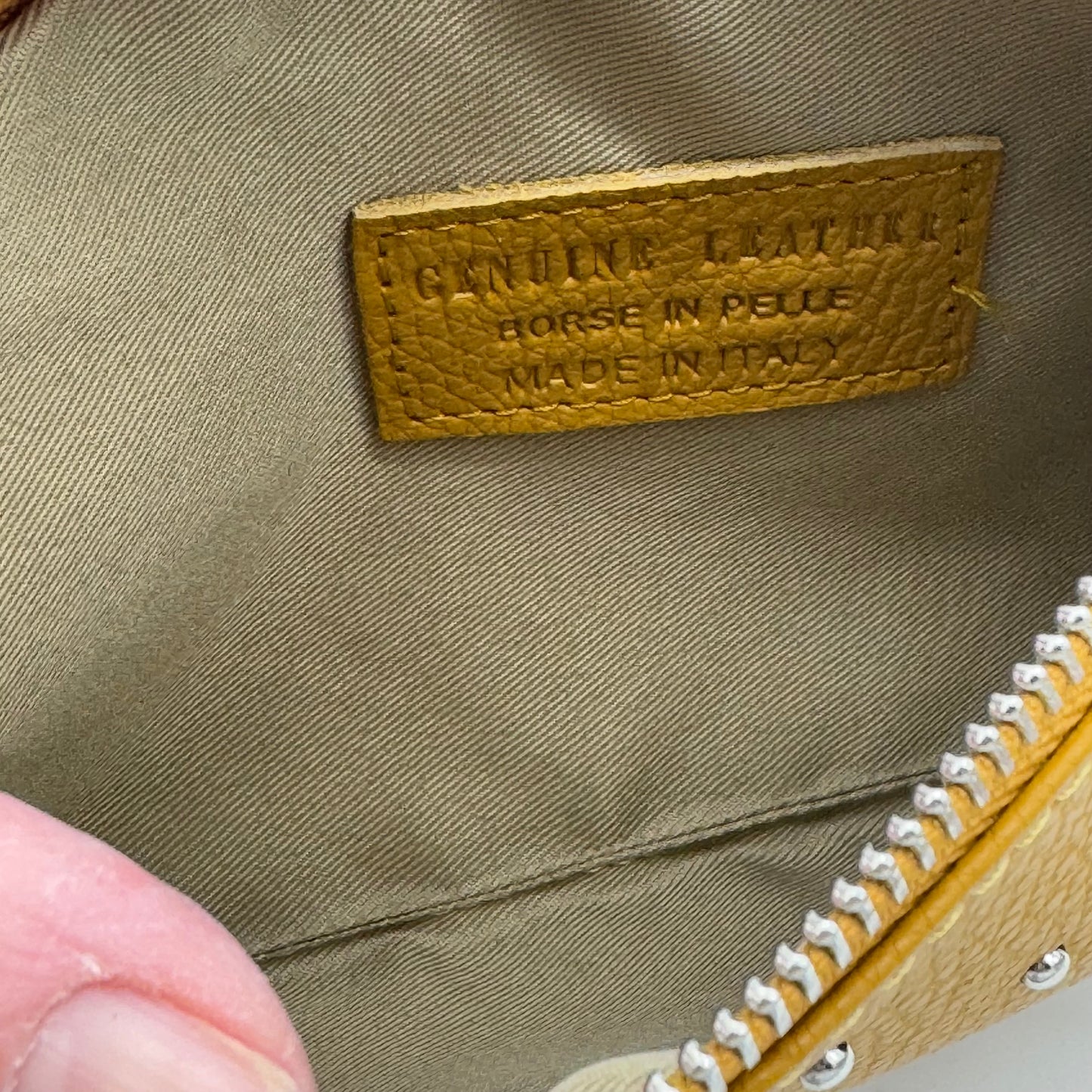 Leather Studded Crossbody Pouch