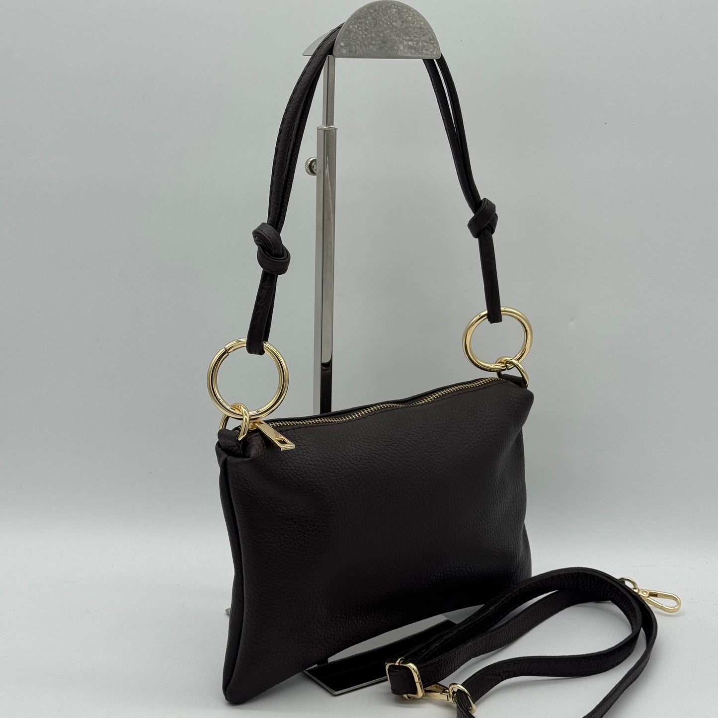 Leather Slim Shoulder Crossbody Bag