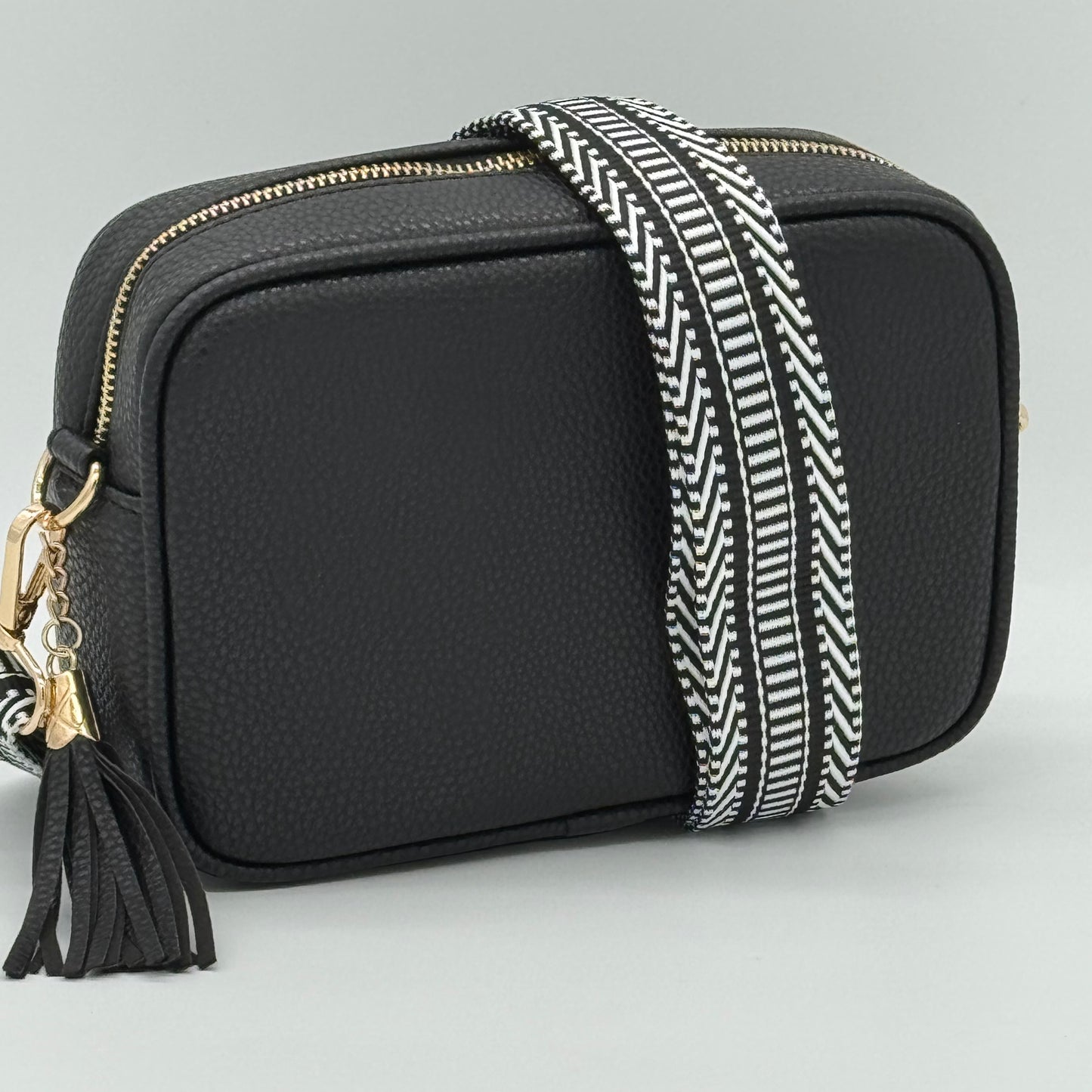 Faux Leather Crossbody Bag