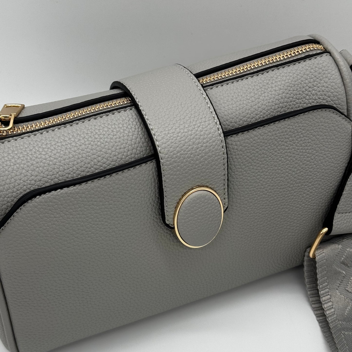 Faux Leather Crossbody Bag