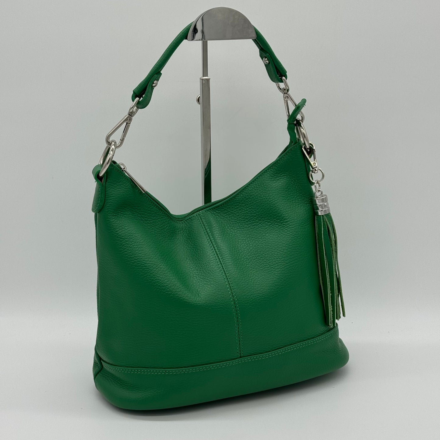 Leather Shoulder Crossbody Tassel Bag