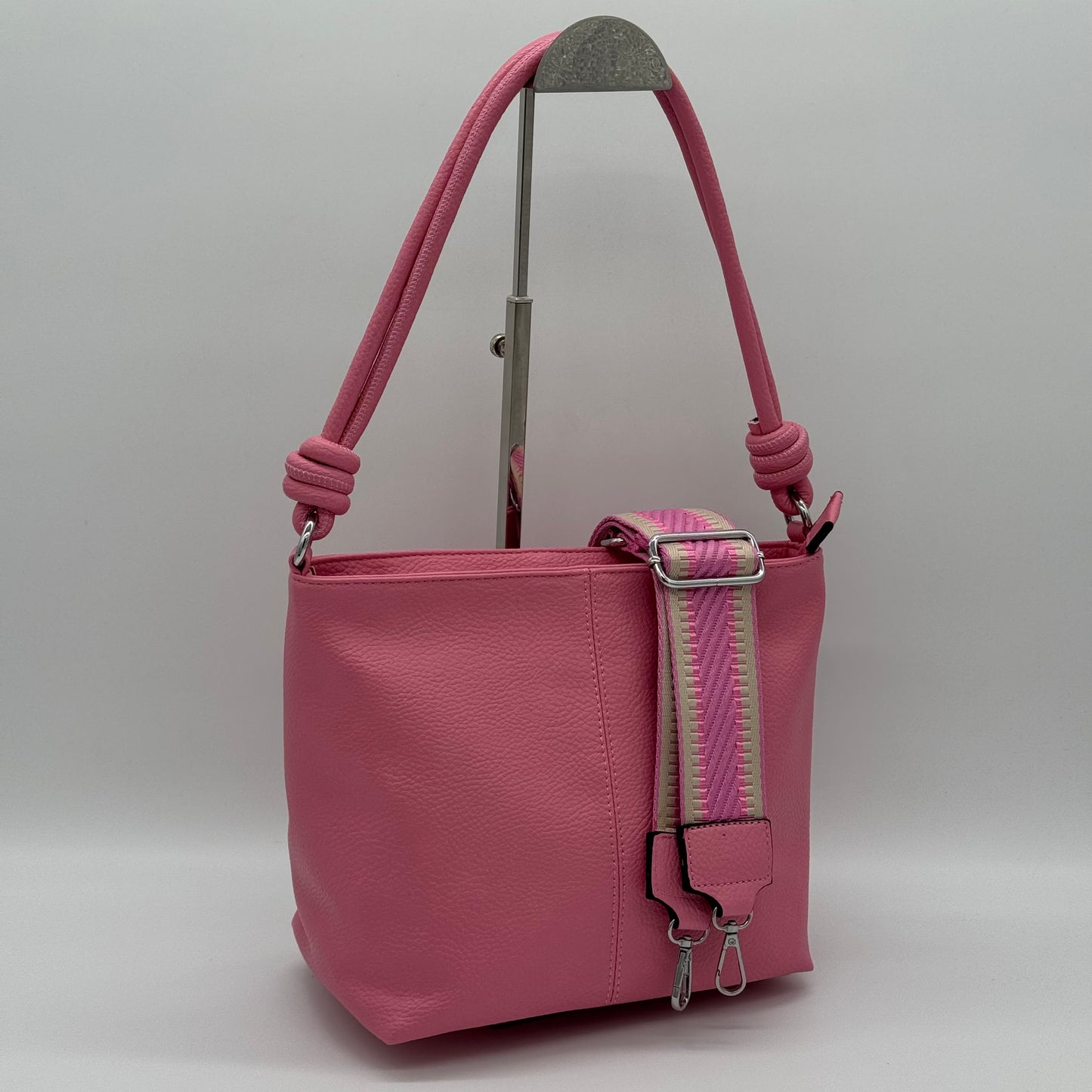 Faux Leather Knot Crossbody Bag