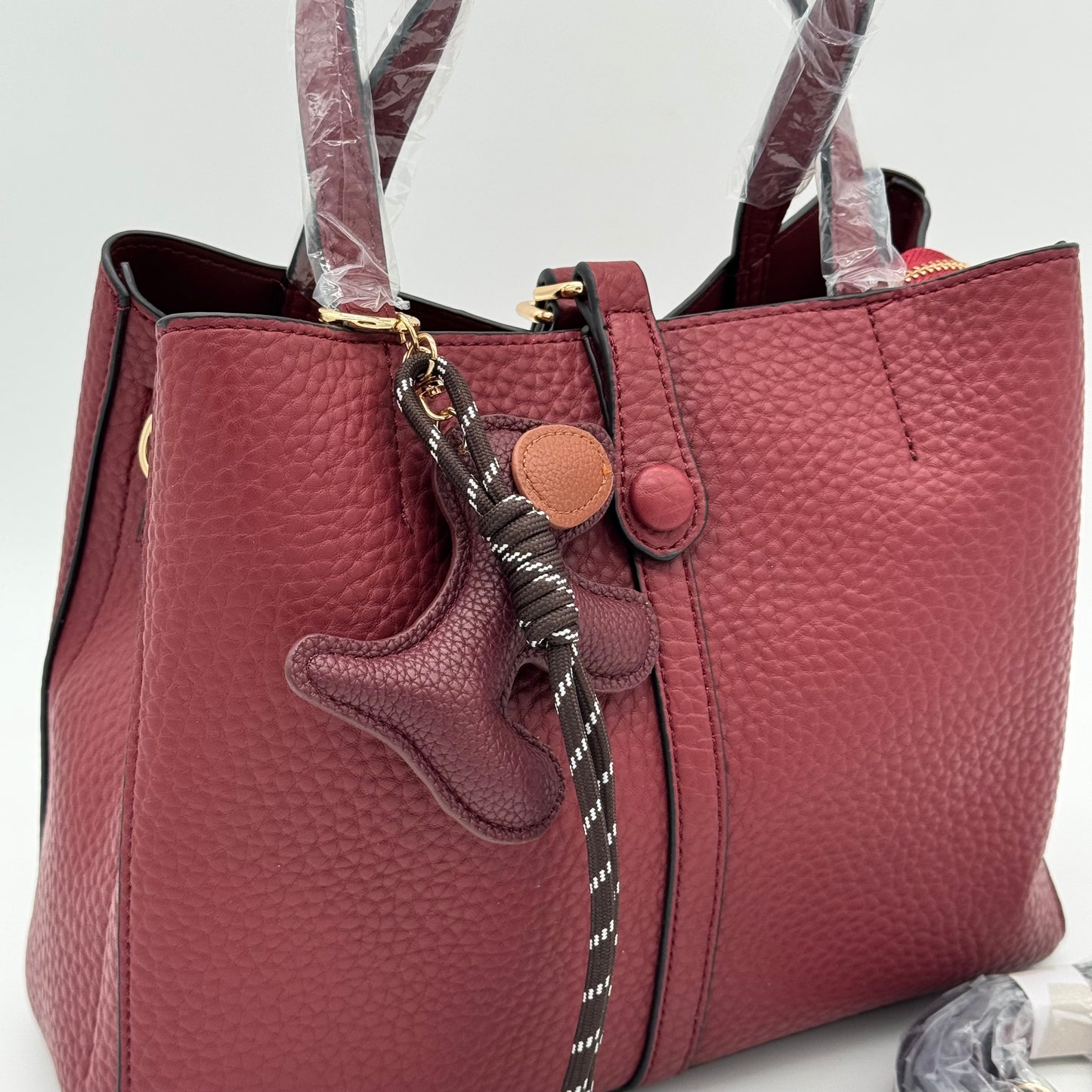 Faux Leather Grab Bag