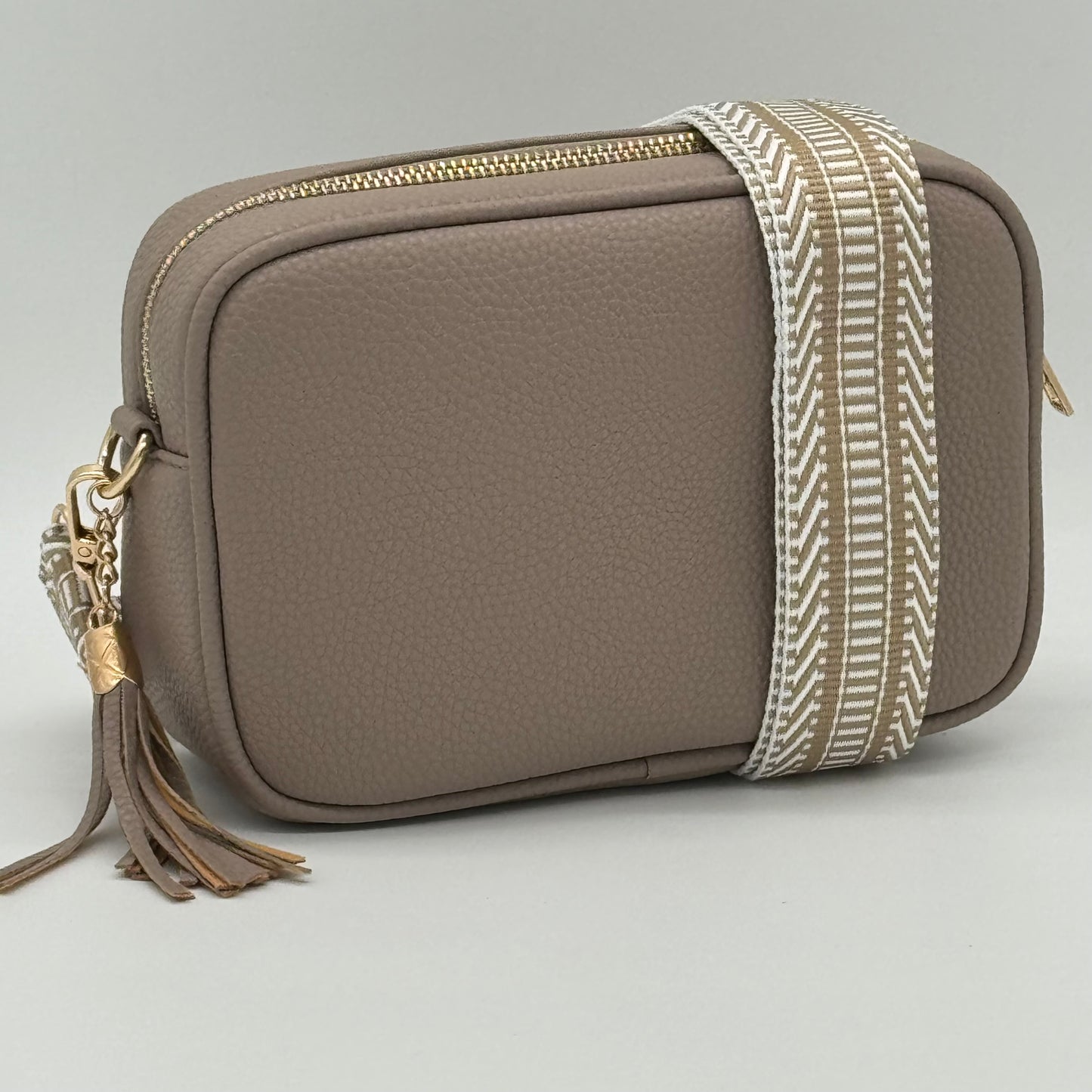 Faux Leather Crossbody Bag