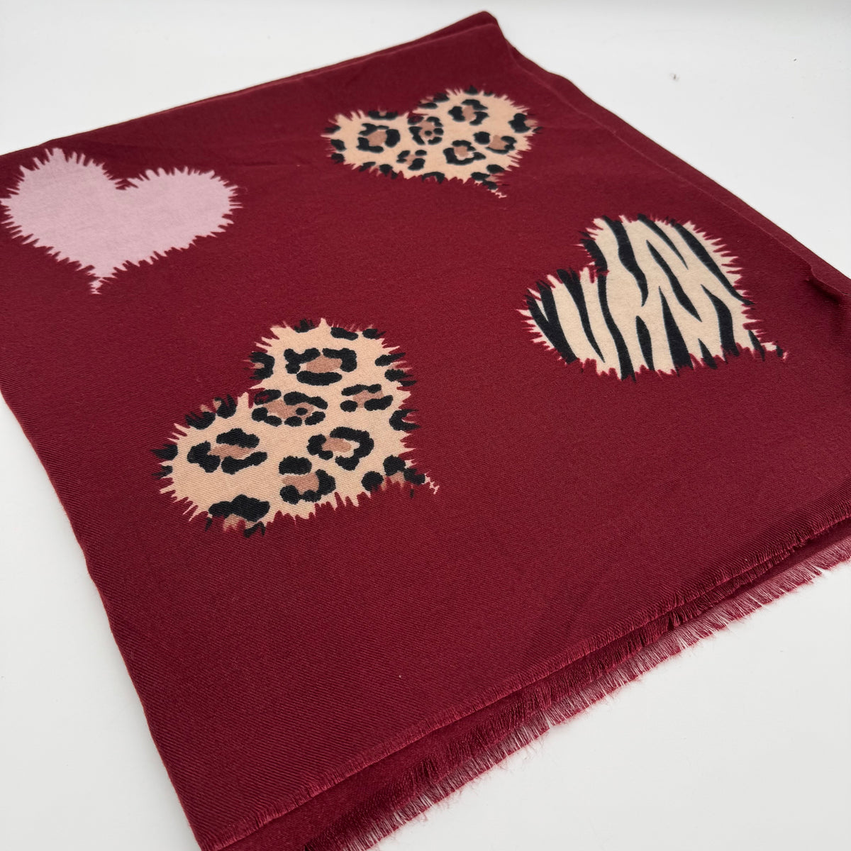Heart Print Scarf