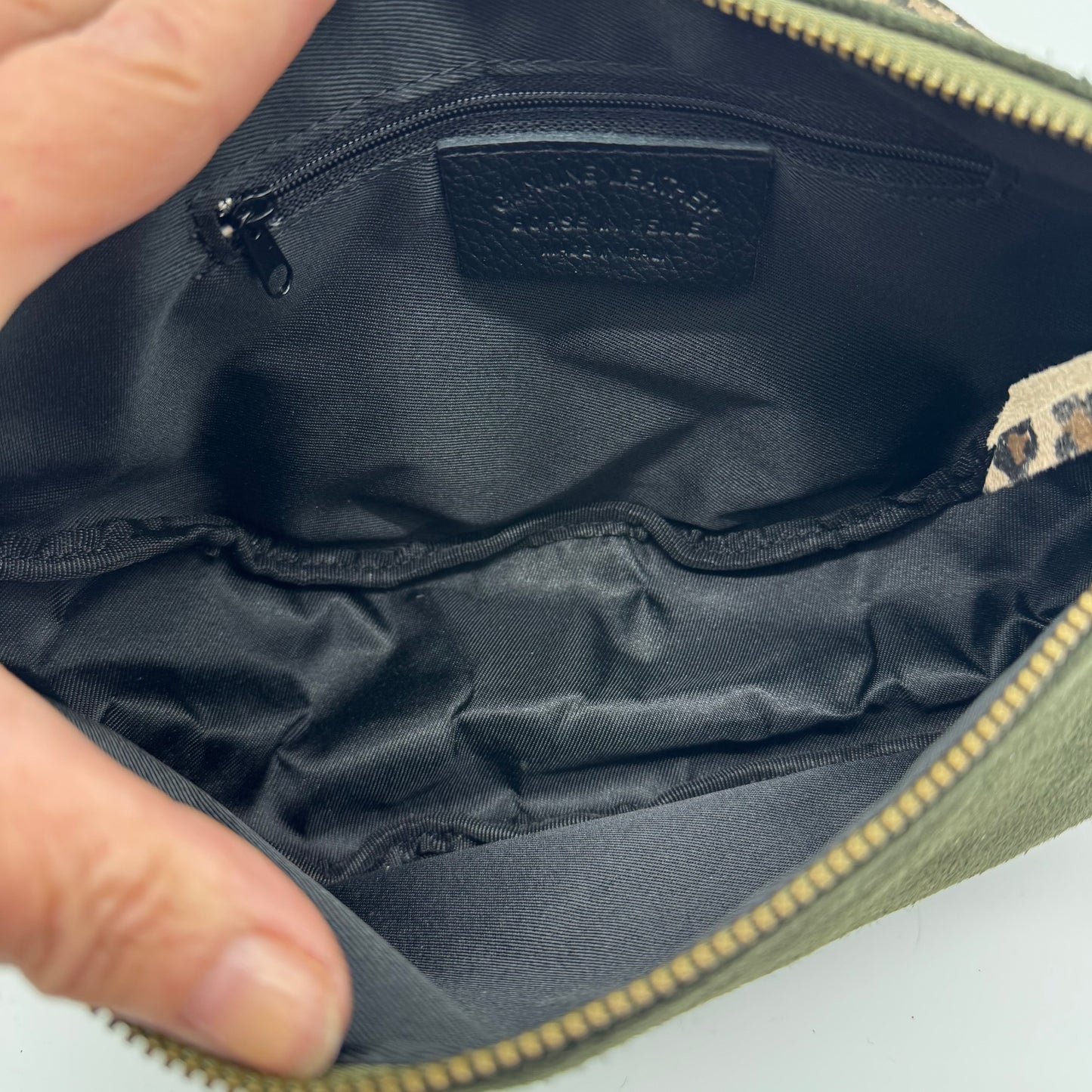 Suede Dumpling Style Crossbody Bag