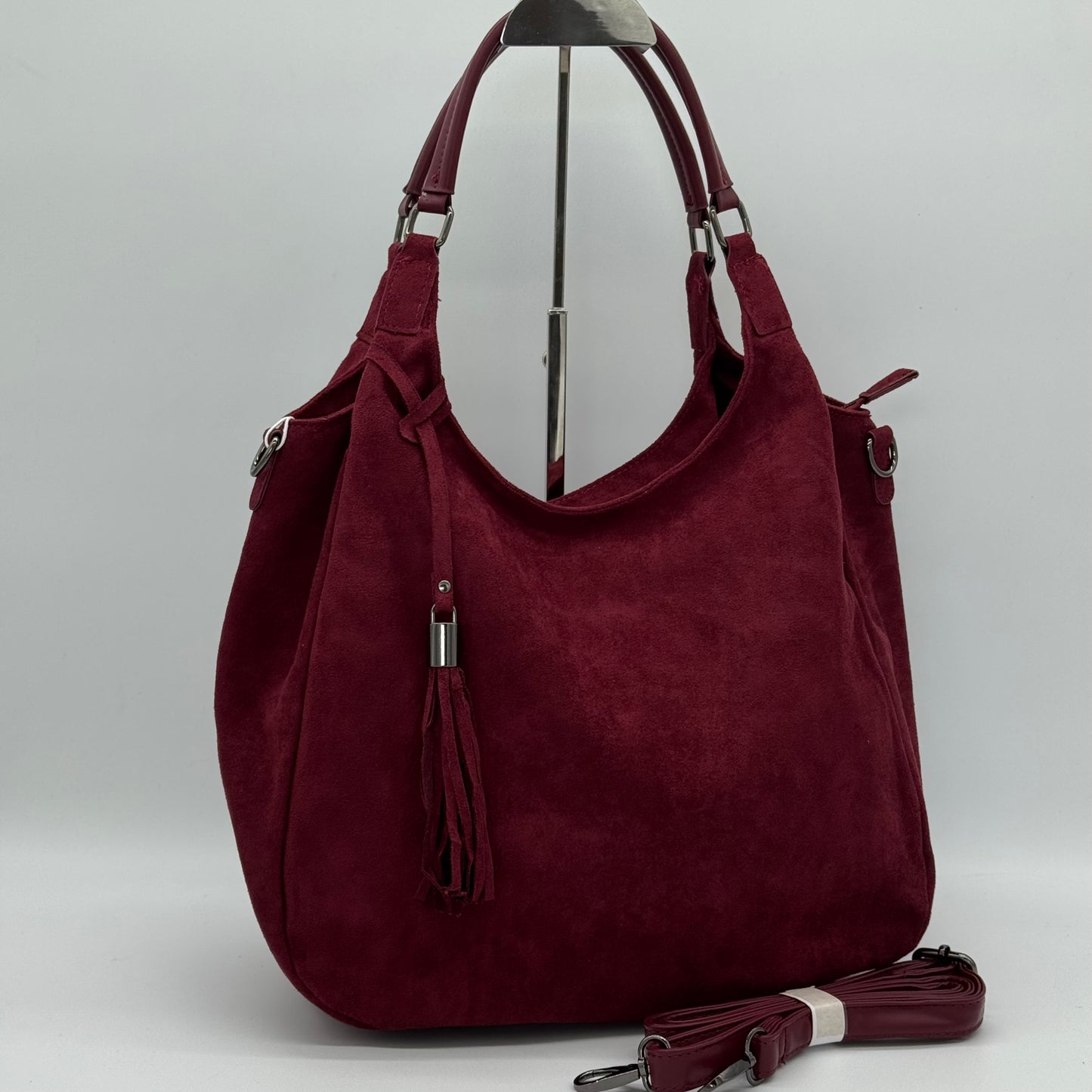 Faux Suede Shoulder Bag