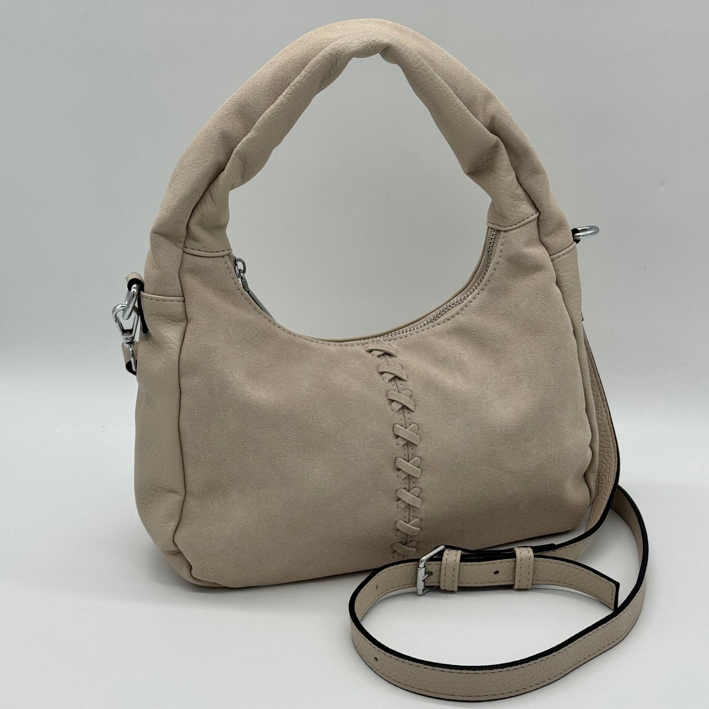 Faux Leather/Suede Grab Bag