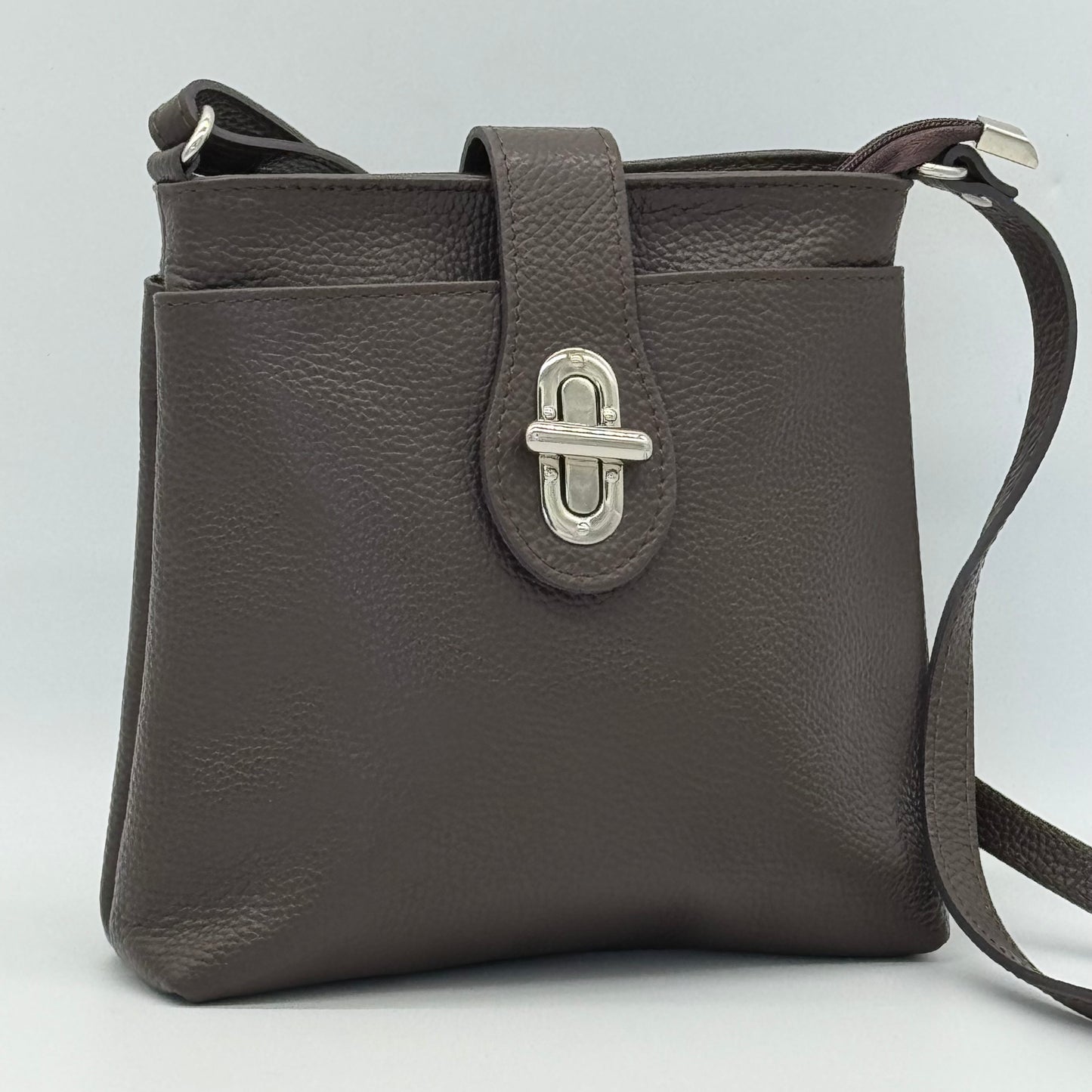 Leather Small Messenger Crossbody Bag