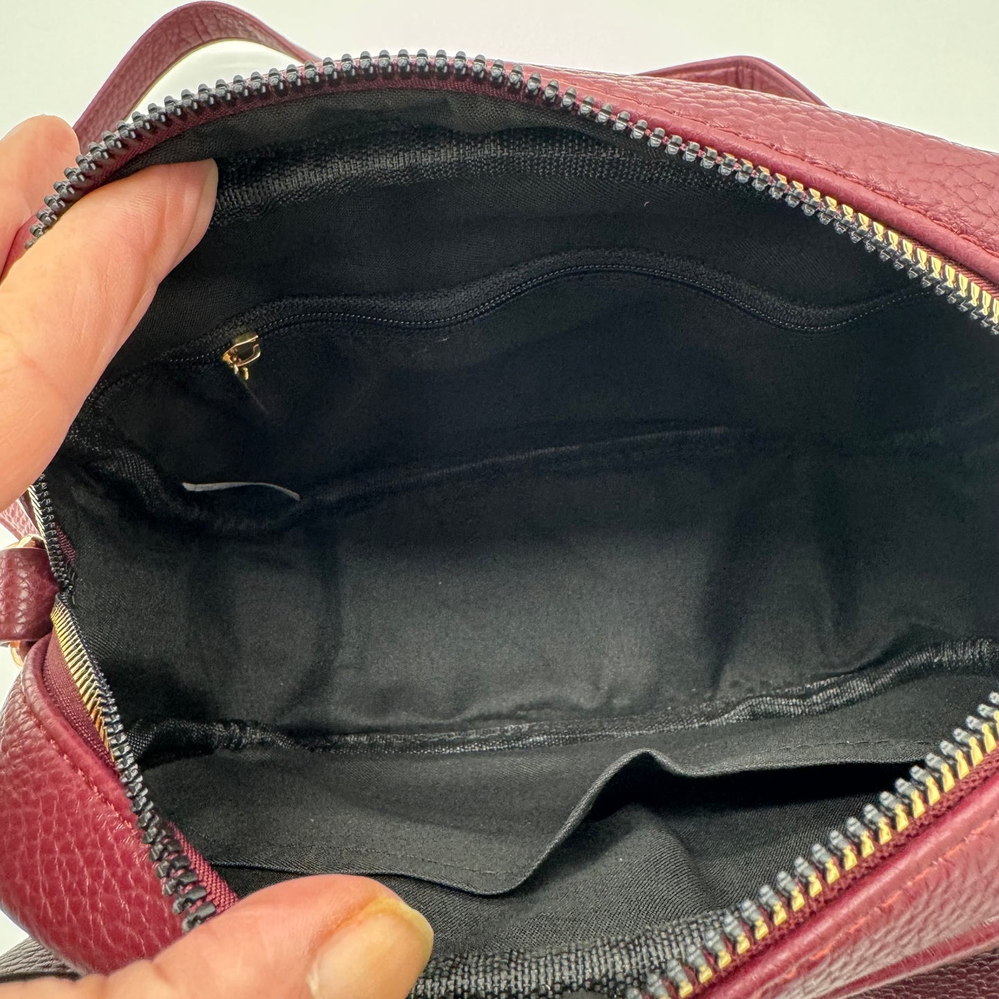 Faux Leather Bow Crossbody Bag