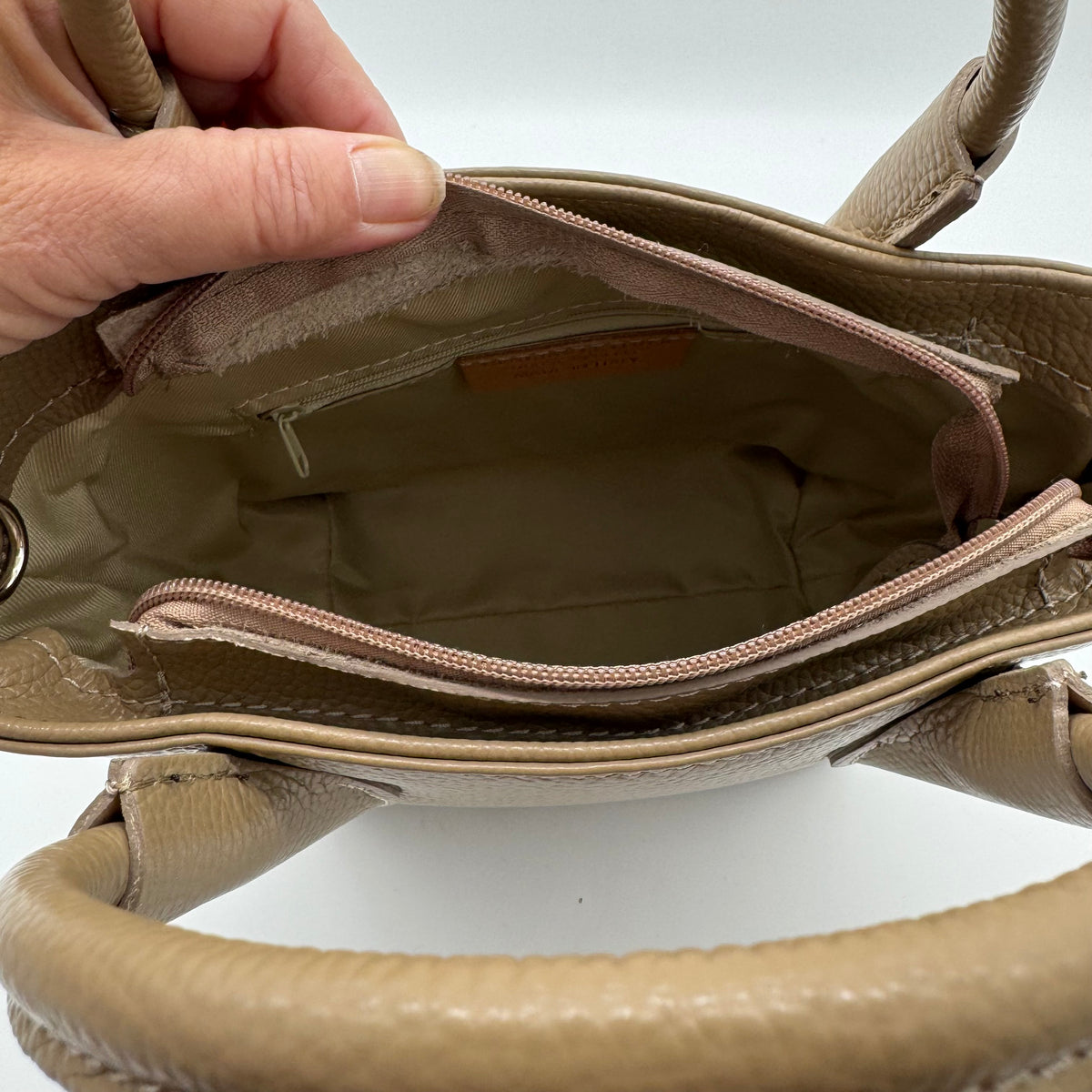 Leather Grab Crossbody Bucket Bag
