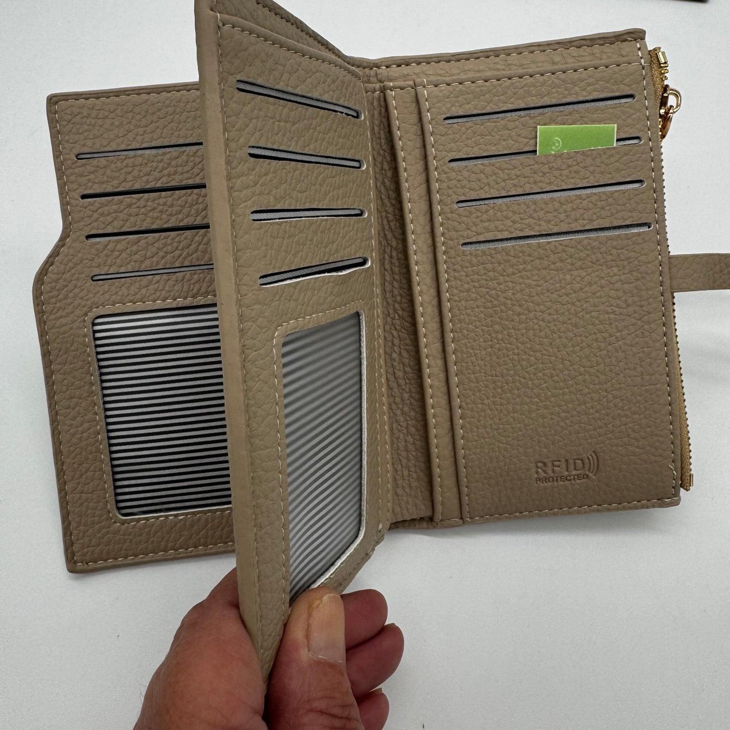 Faux Leather RFID Bifold Purse
