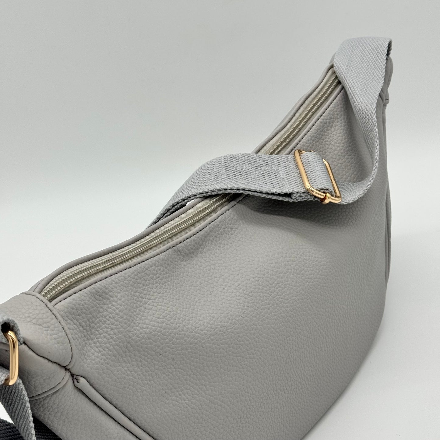 Faux Leather Dumpling Bag