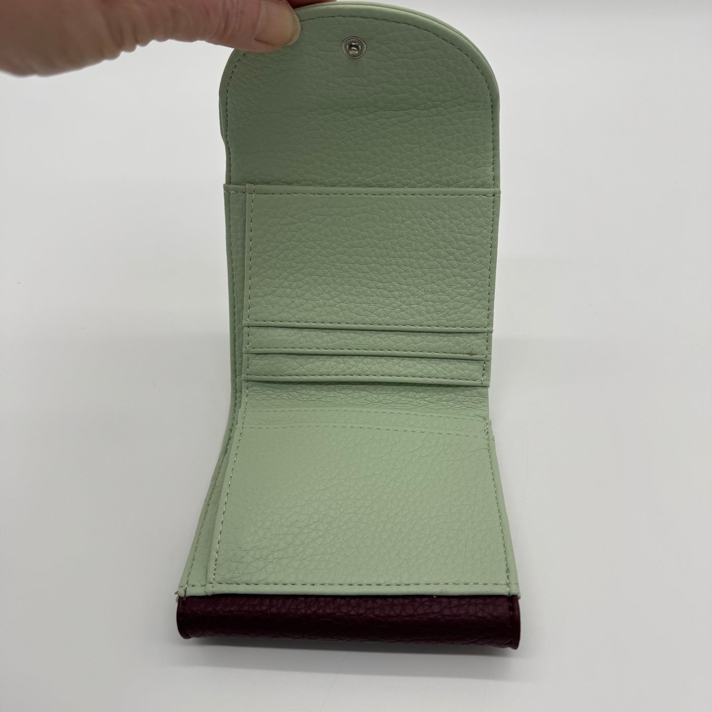 Faux Leather Two Tone Purse Gift Boxed