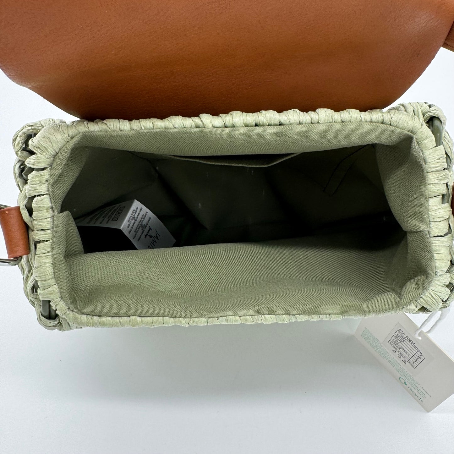 Straw Beaded Crossbody Bag