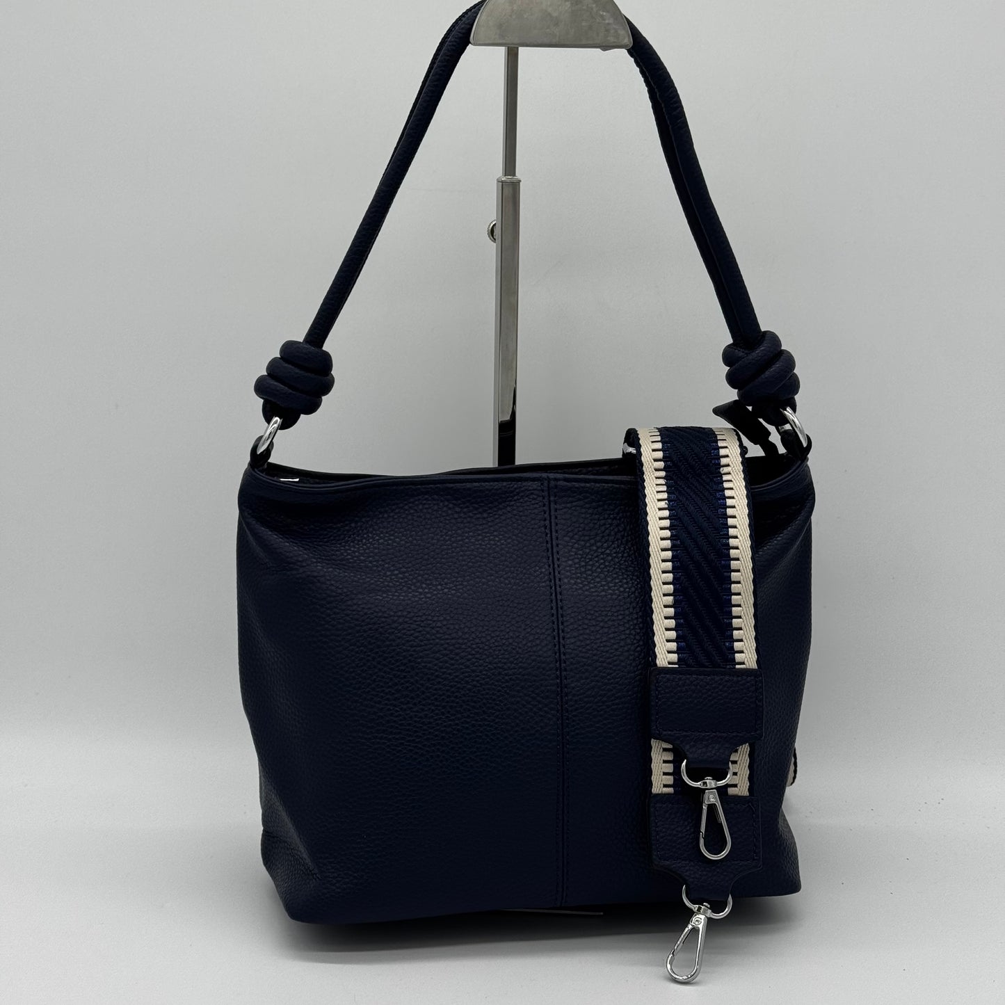 Faux Leather Knot Crossbody Bag