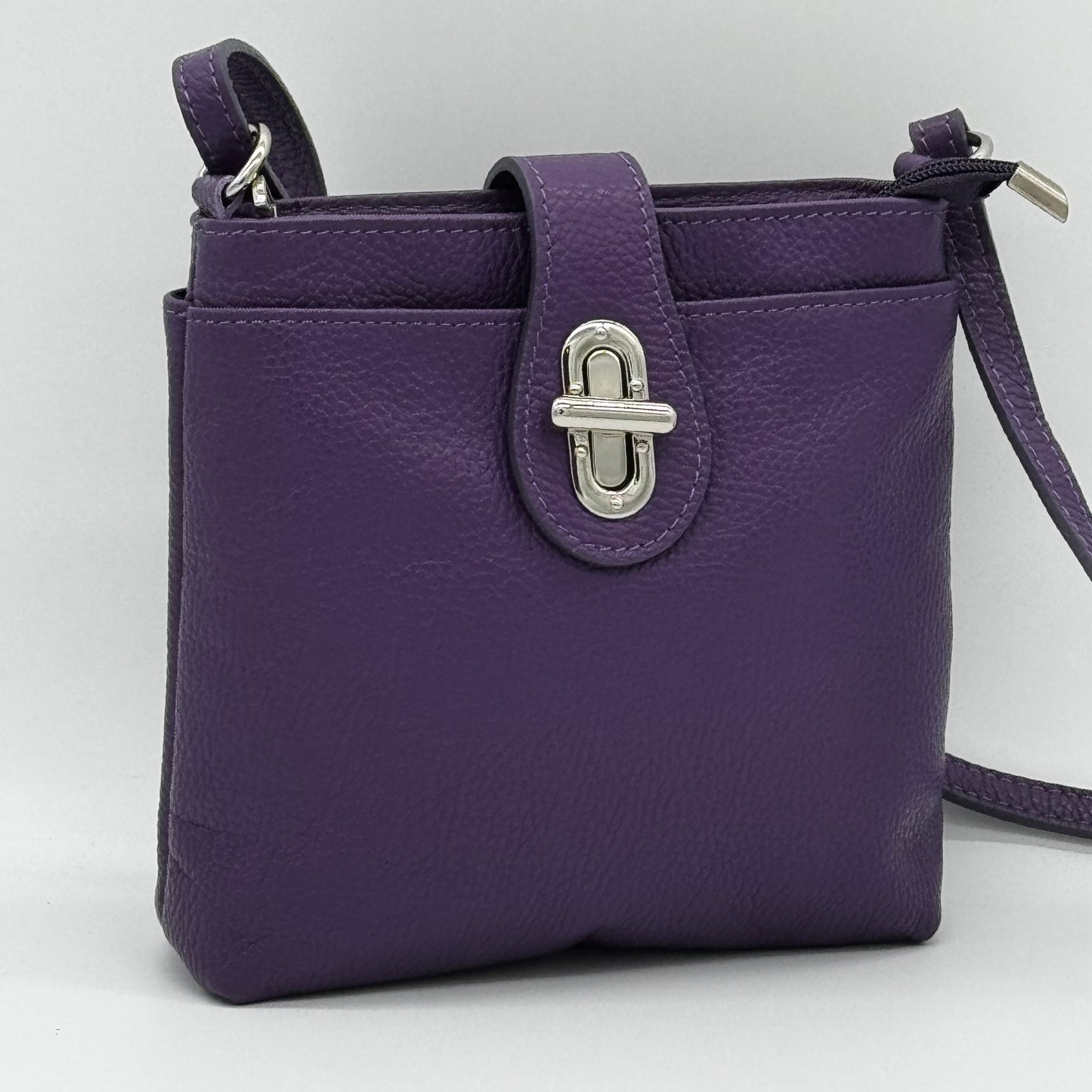 Leather Small Messenger Crossbody Bag