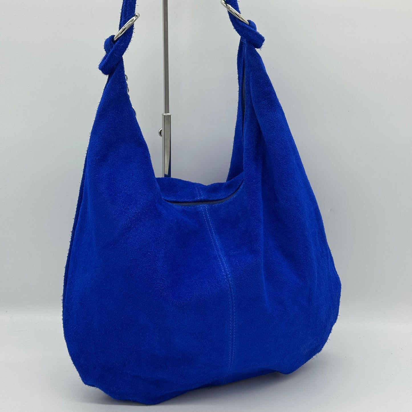 Suede Hobo Shoulder Bag
