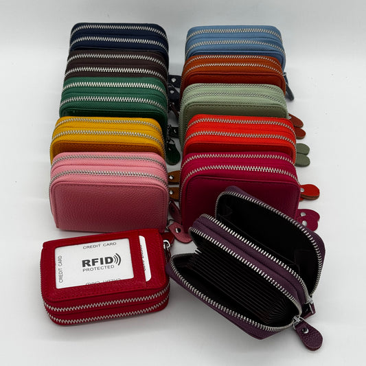 Leather Card Coin RFID Purse