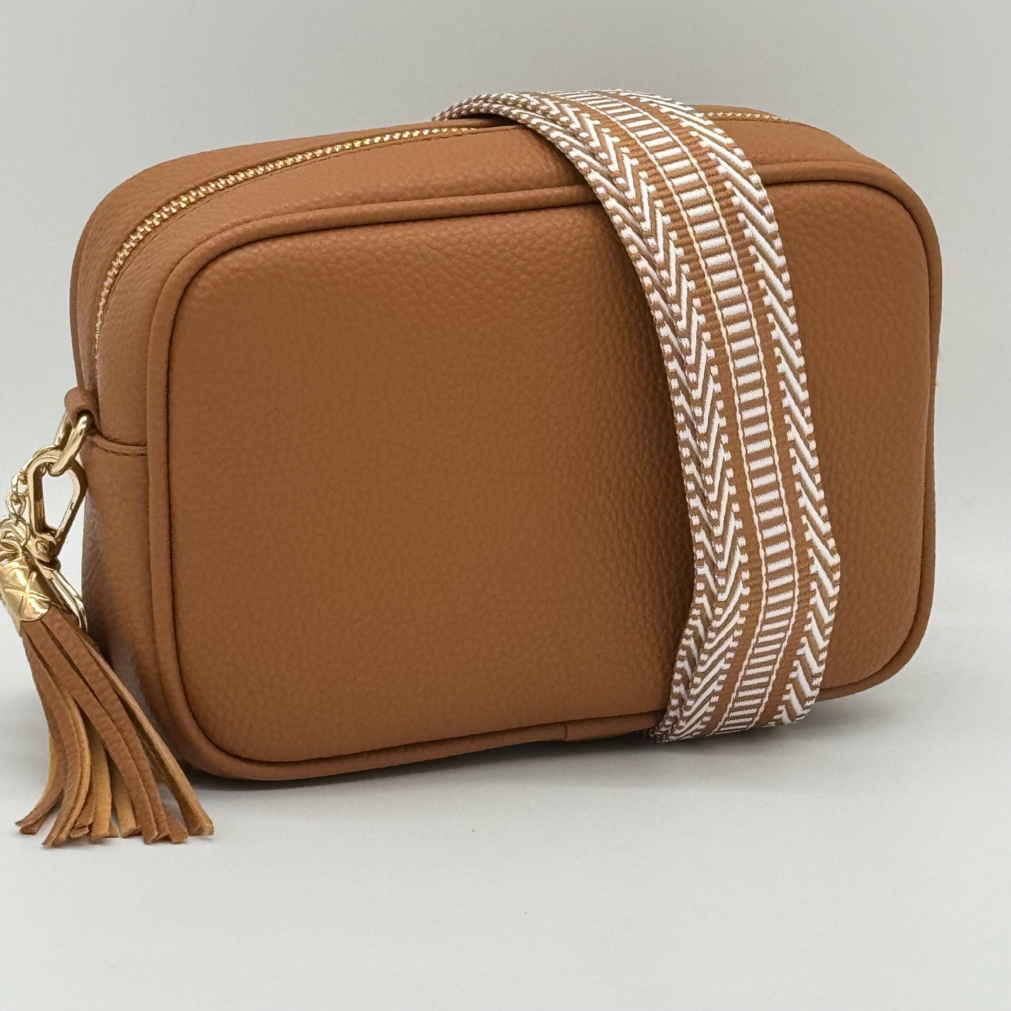 Faux Leather Crossbody Bag