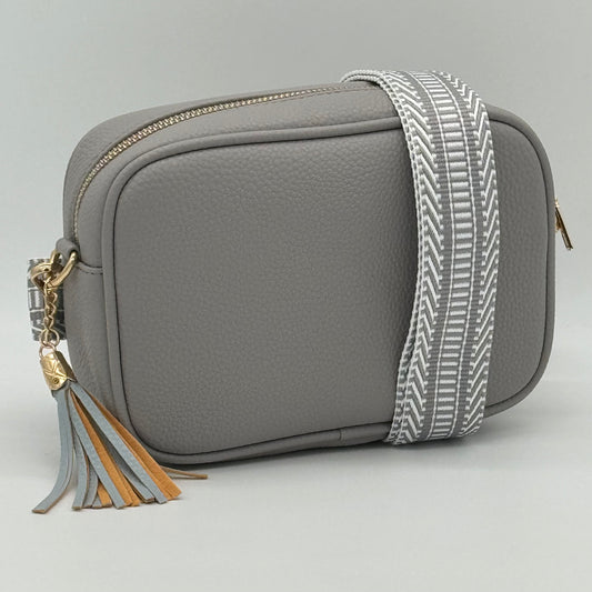 Faux Leather Crossbody Bag