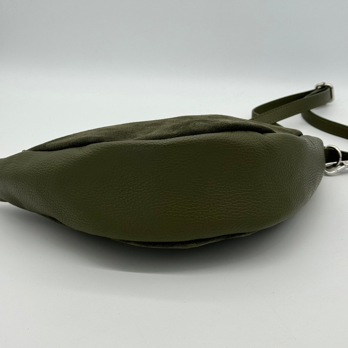 Suede Dumpling Style Crossbody Bag