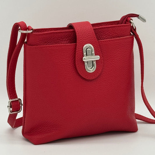Leather Small Messenger Crossbody Bag