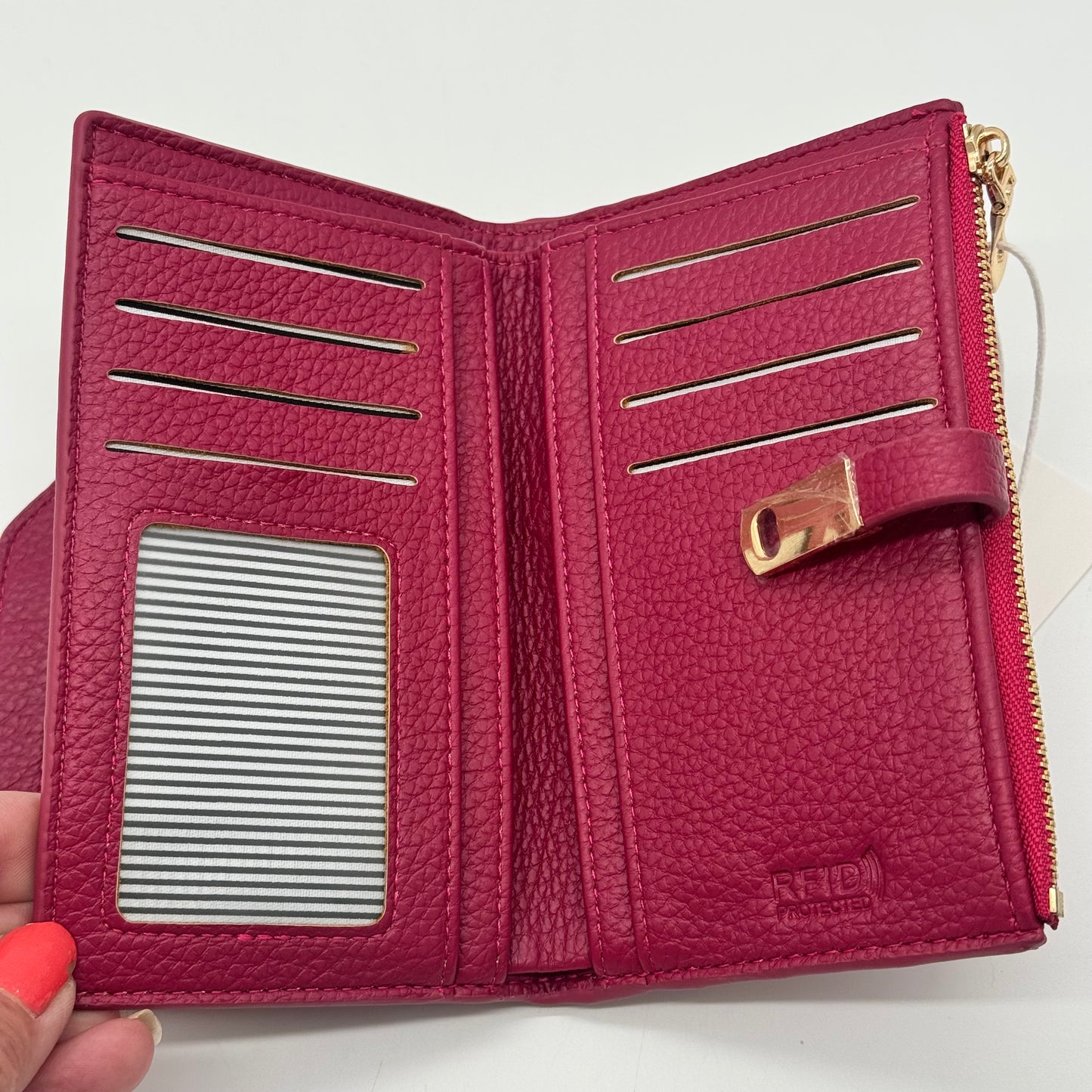 Faux Leather RFID Bifold Purse