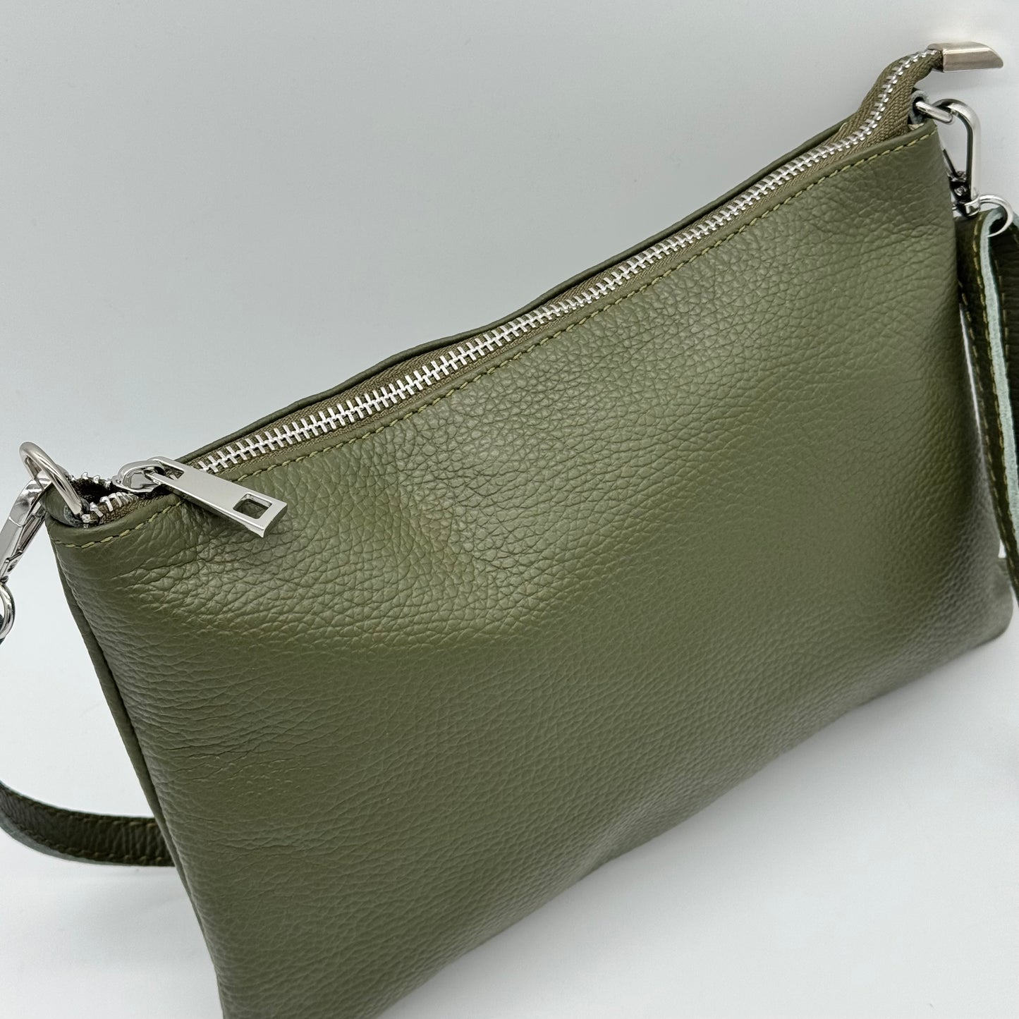 Leather Slim Crossbody Bag
