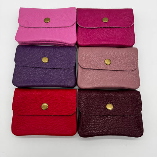 Leather Mini Popper Purse