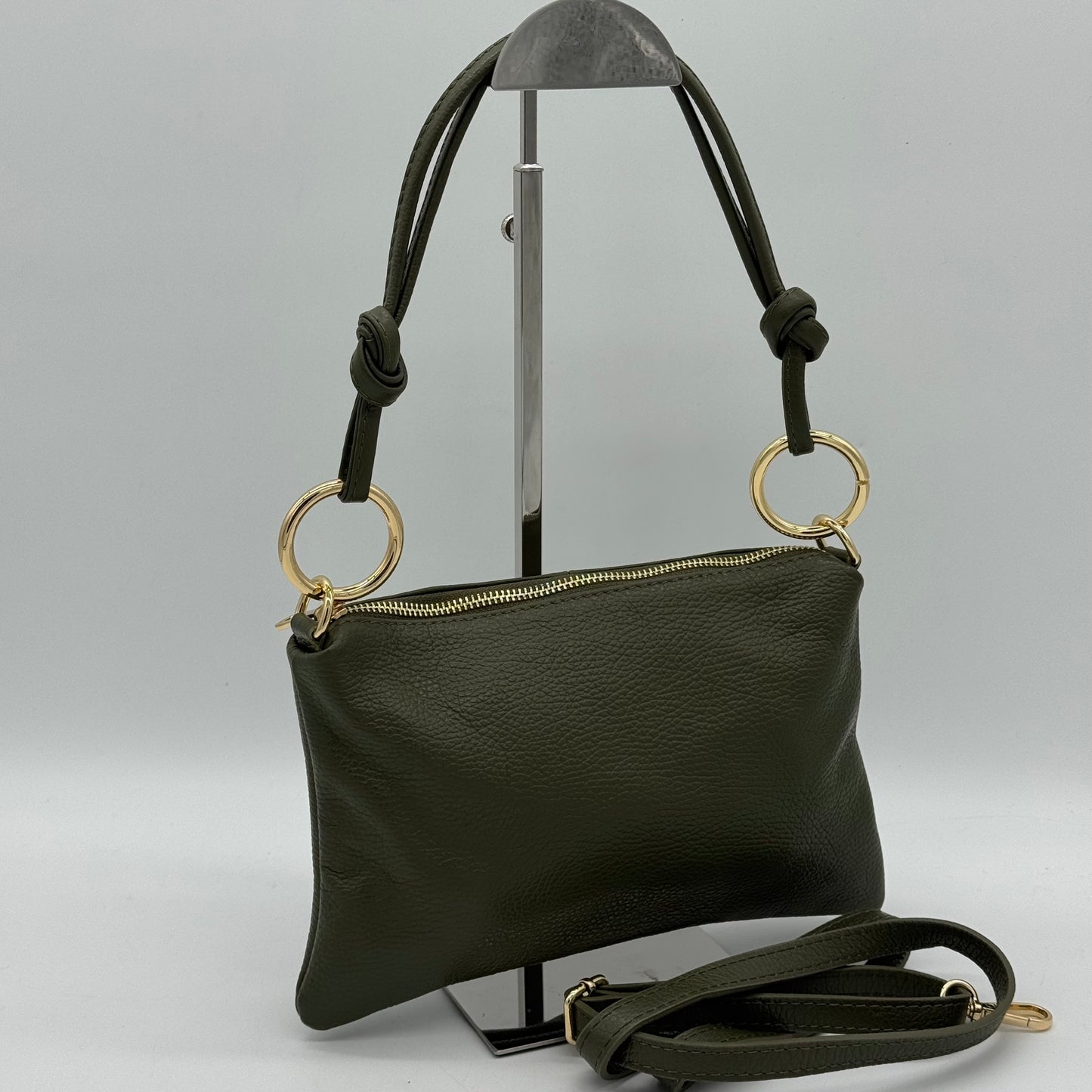 Leather Slim Shoulder Crossbody Bag