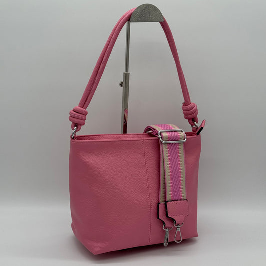 Faux Leather Knot Crossbody Bag