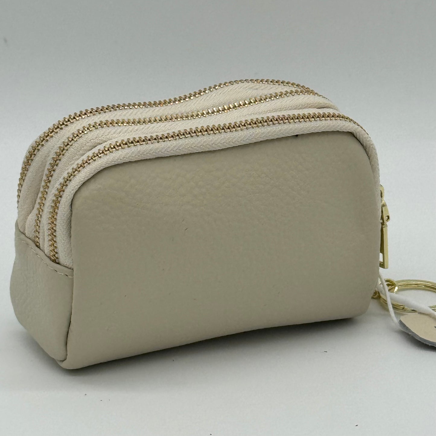 Leather Triple Zip Purse