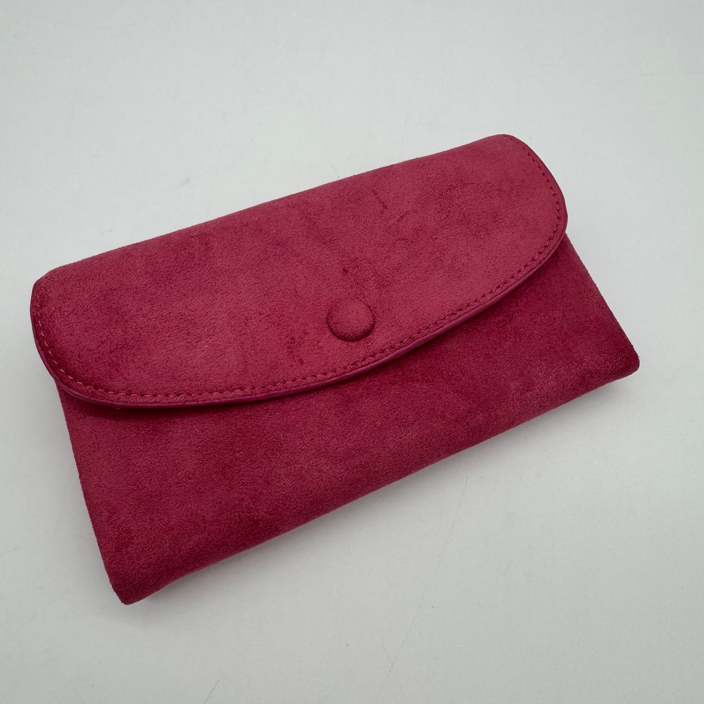Faux Suede RFID Long Purse