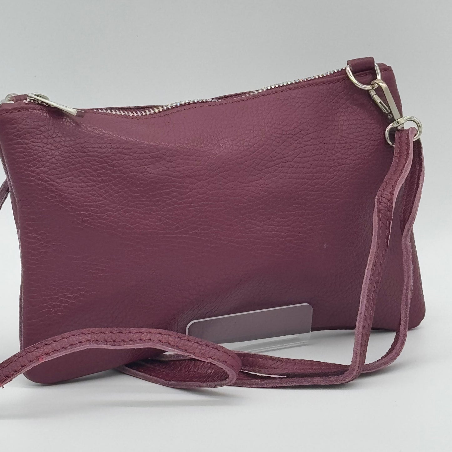 Leather Studded Crossbody Pouch