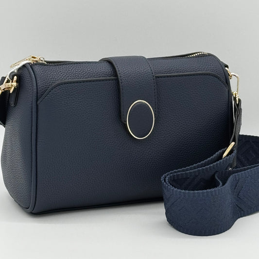 Faux Leather Crossbody Bag