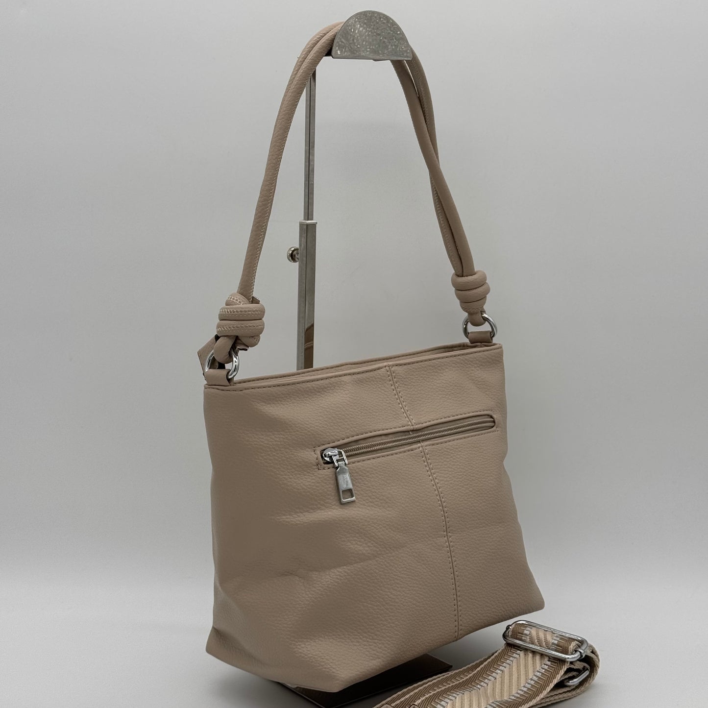Faux Leather Knot Crossbody Bag