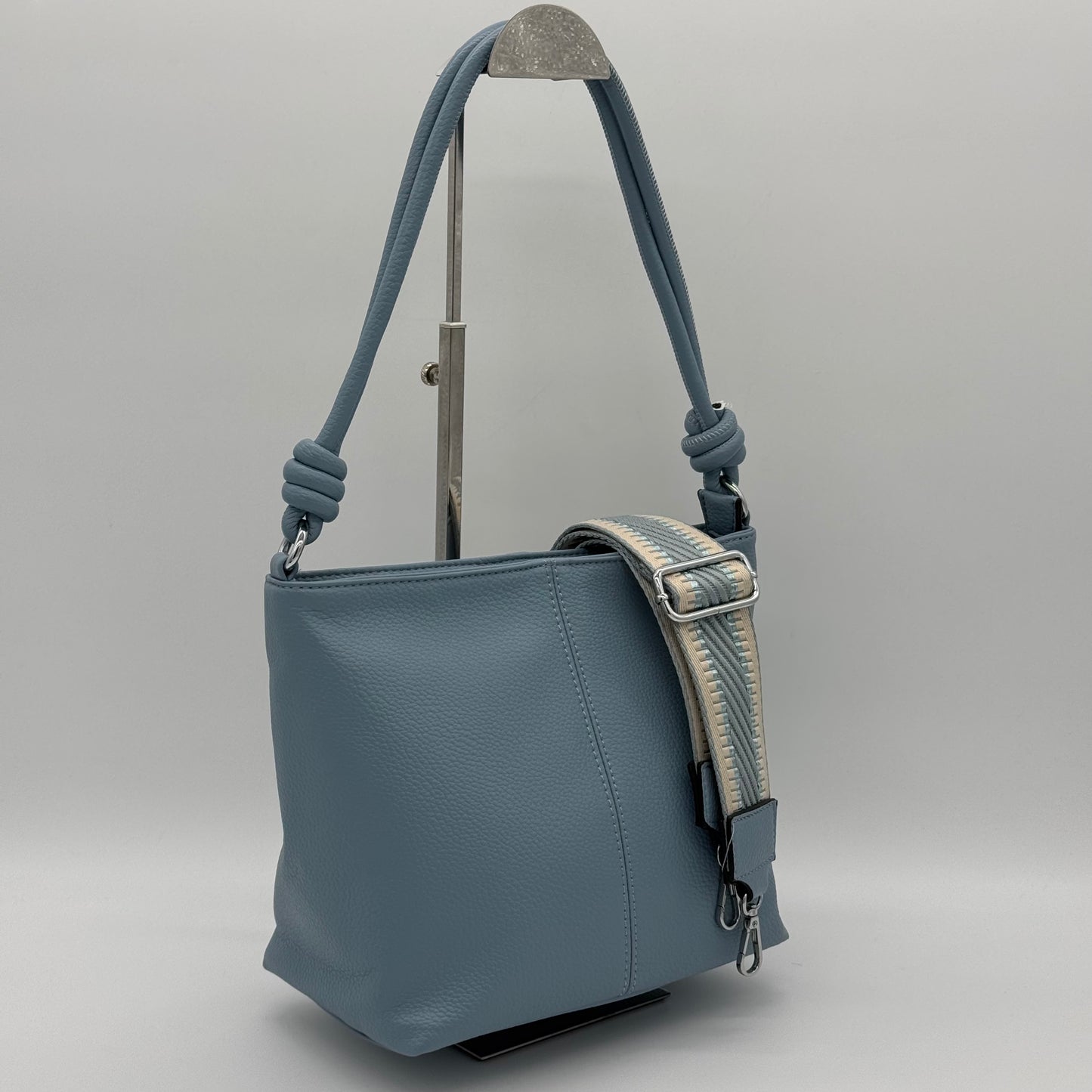 Faux Leather Knot Crossbody Bag
