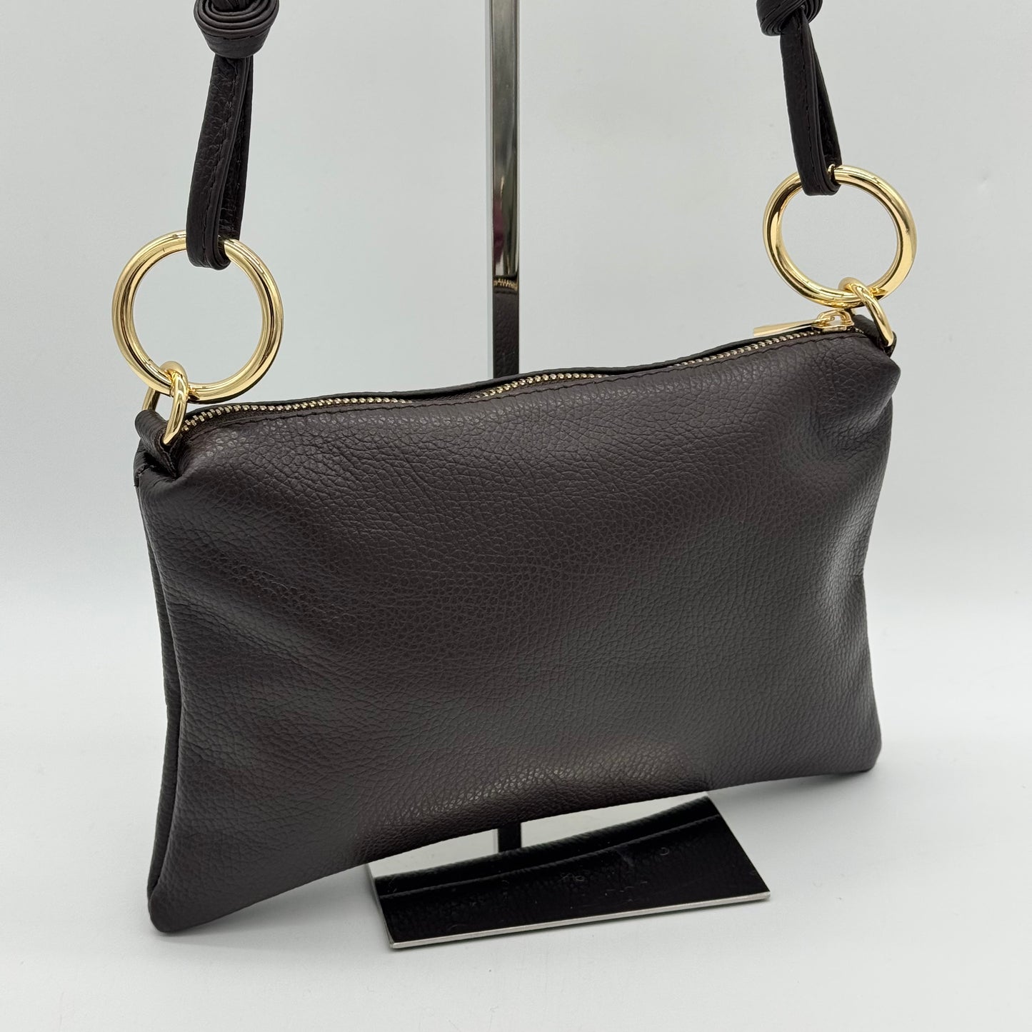 Leather Slim Shoulder Crossbody Bag