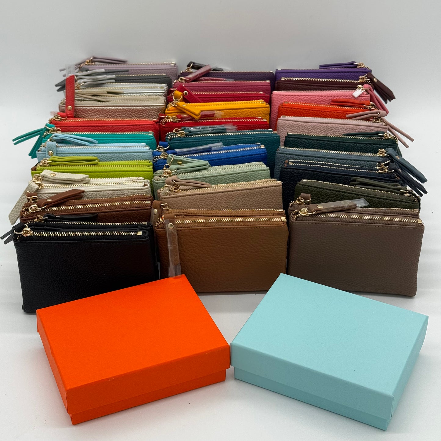 Faux Leather Folded Purse Gift Boxed