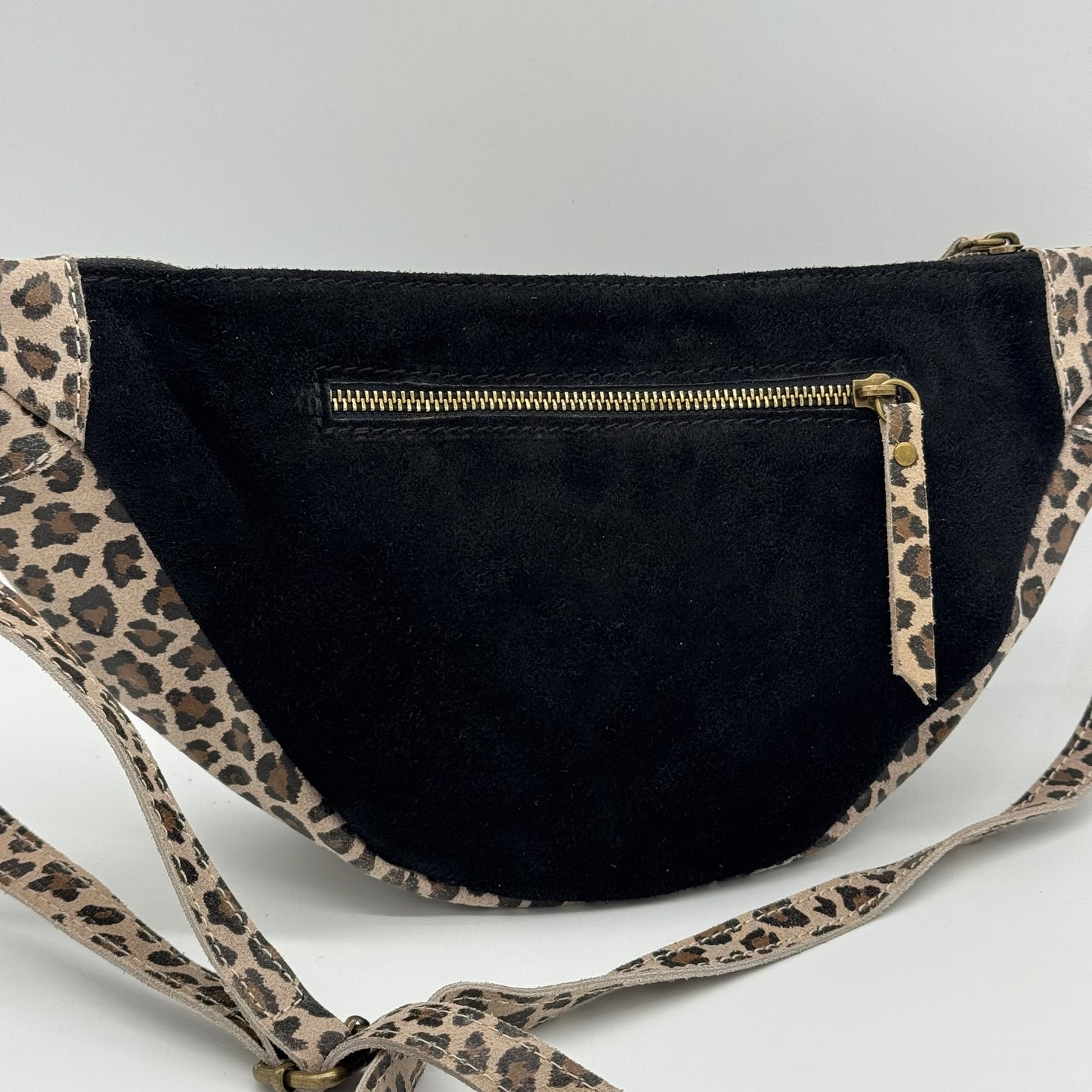 Suede Dumpling Style Crossbody Bag