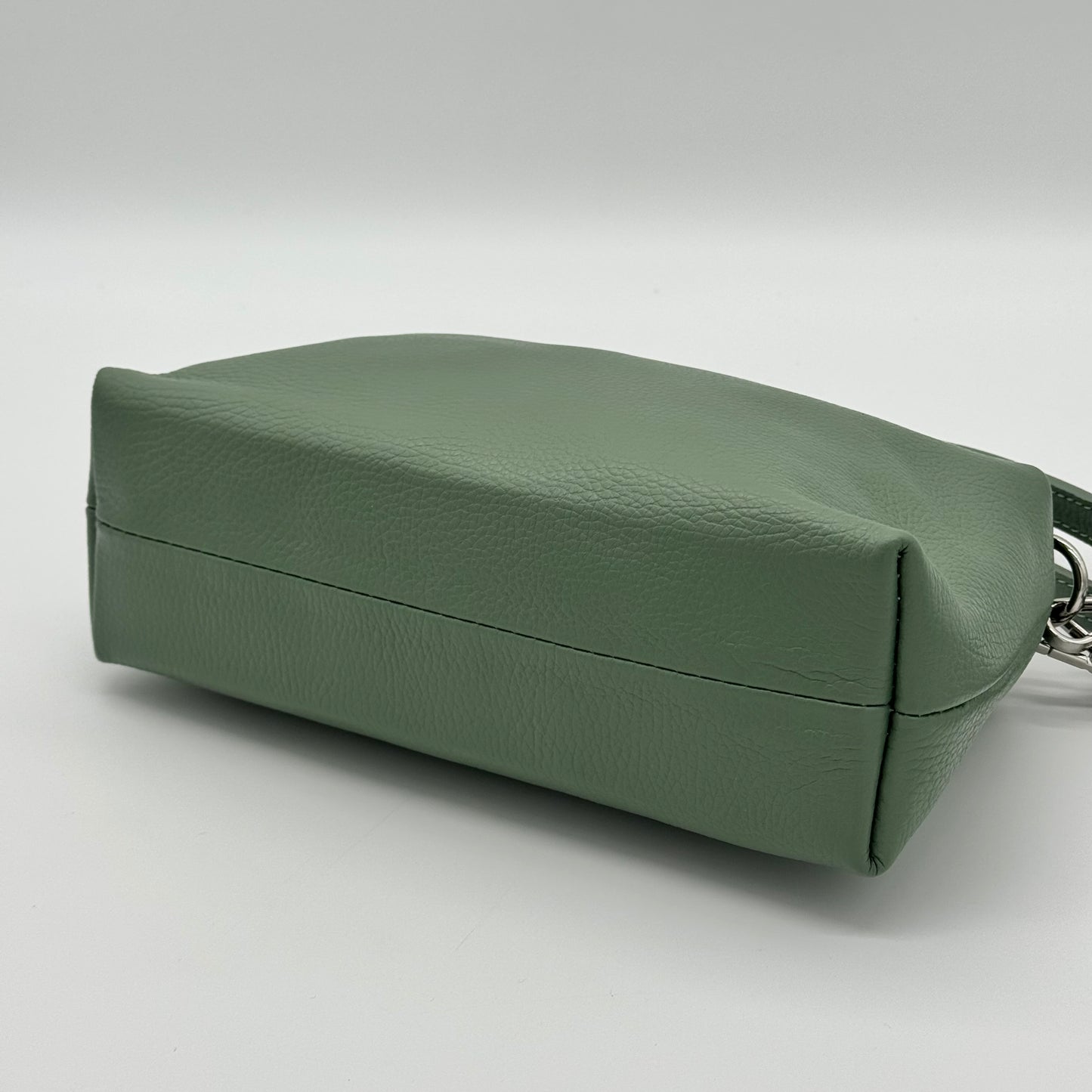Leather Twin Zipped Crossbody Bag