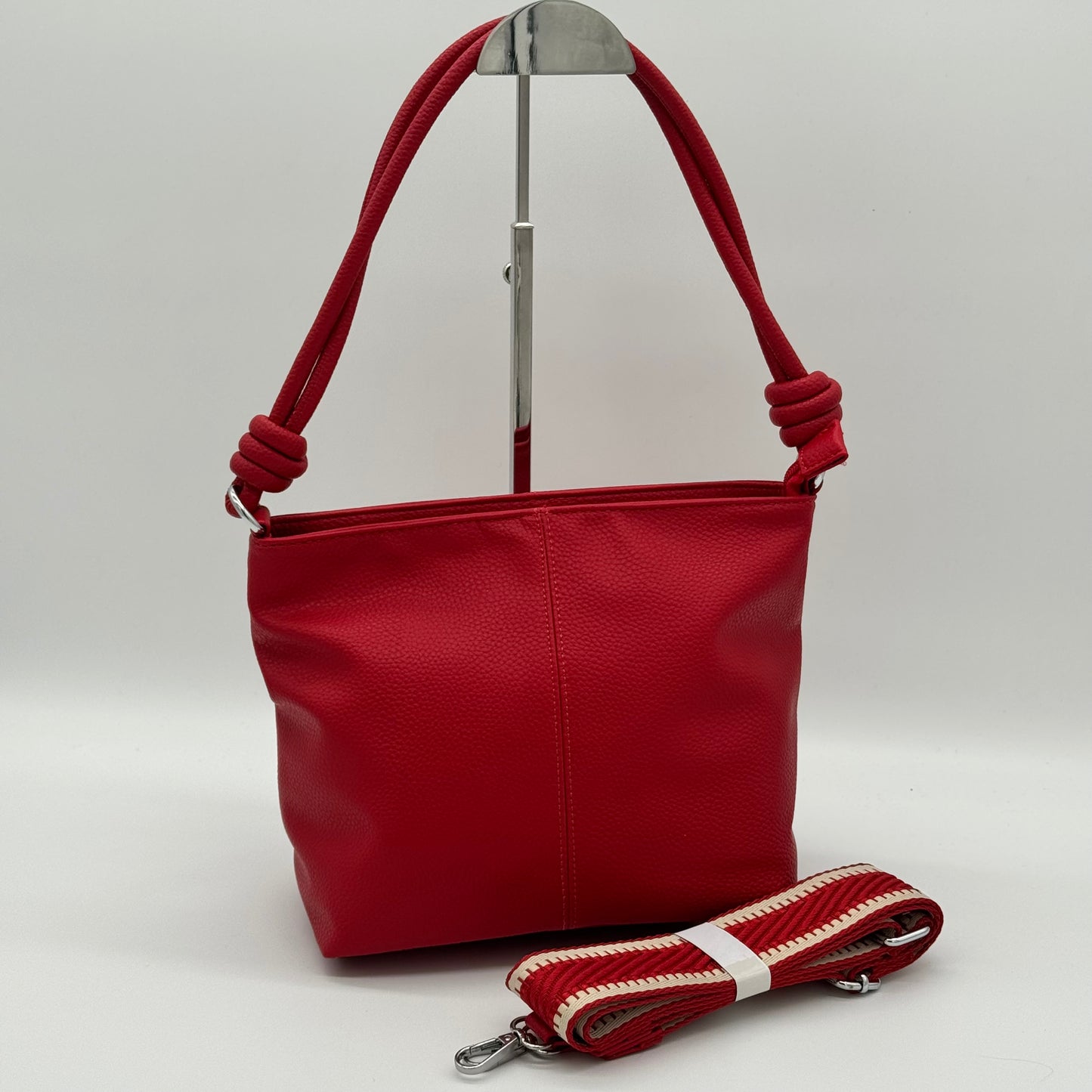 Faux Leather Knot Crossbody Bag