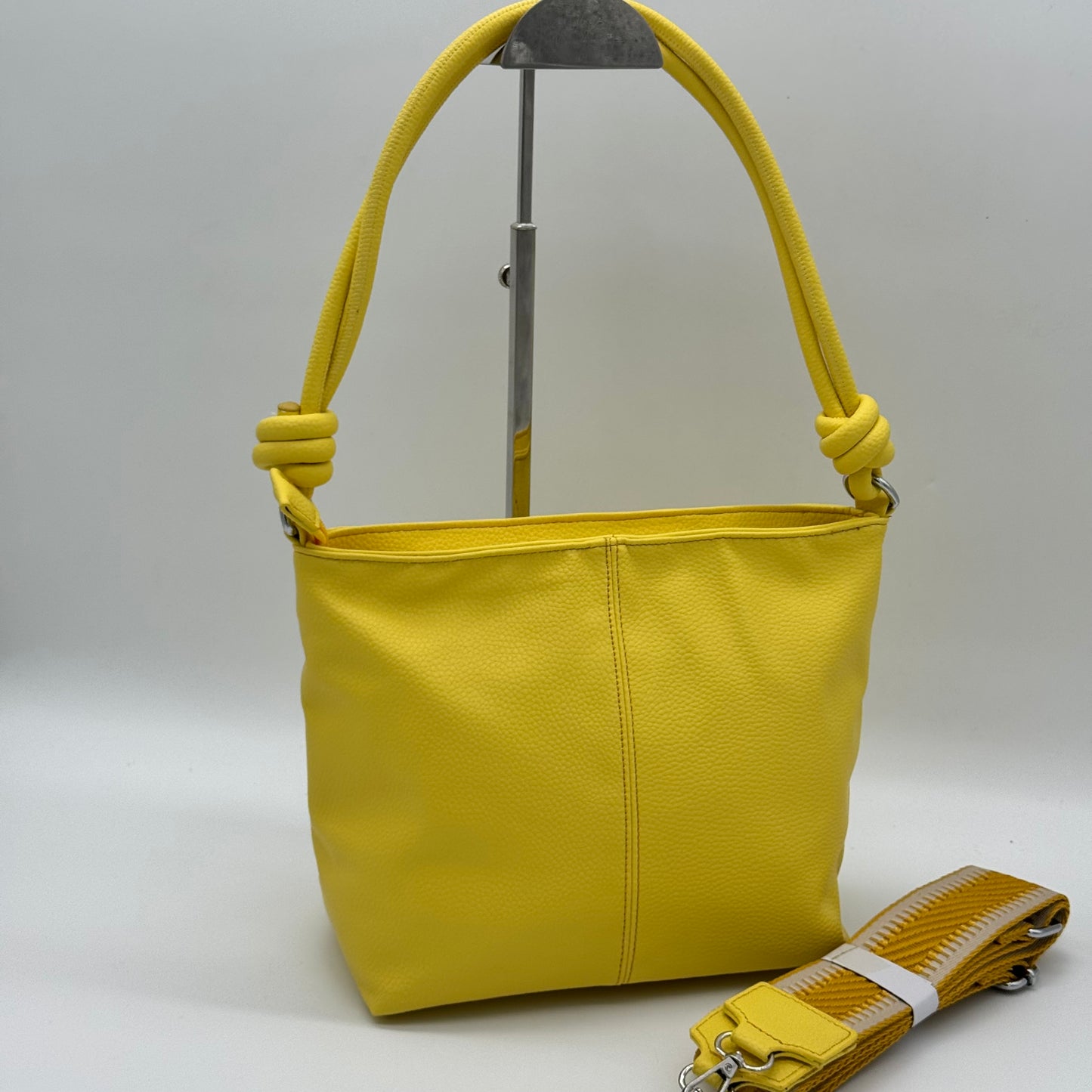 Faux Leather Knot Crossbody Bag