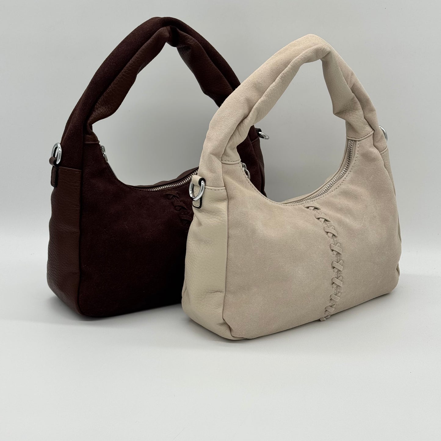 Faux Leather/Suede Grab Bag