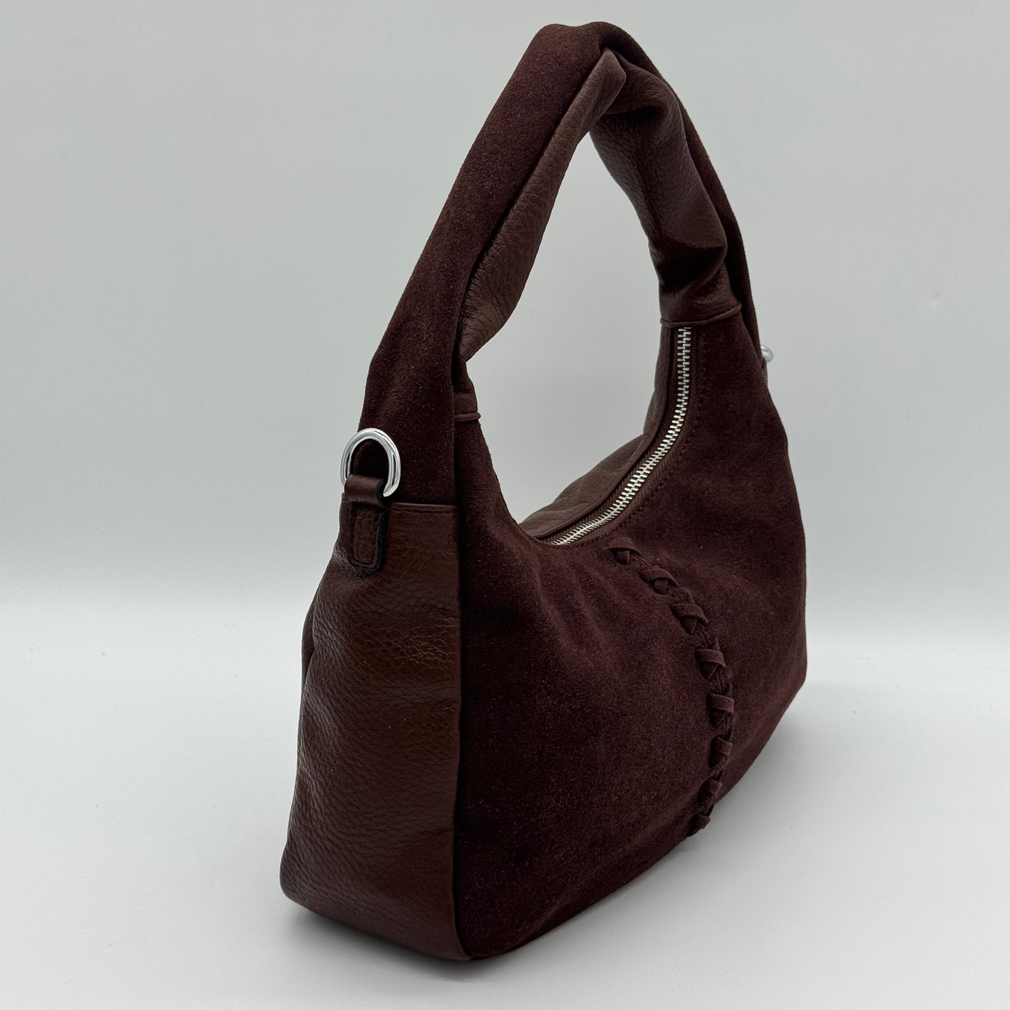 Faux Leather/Suede Grab Bag