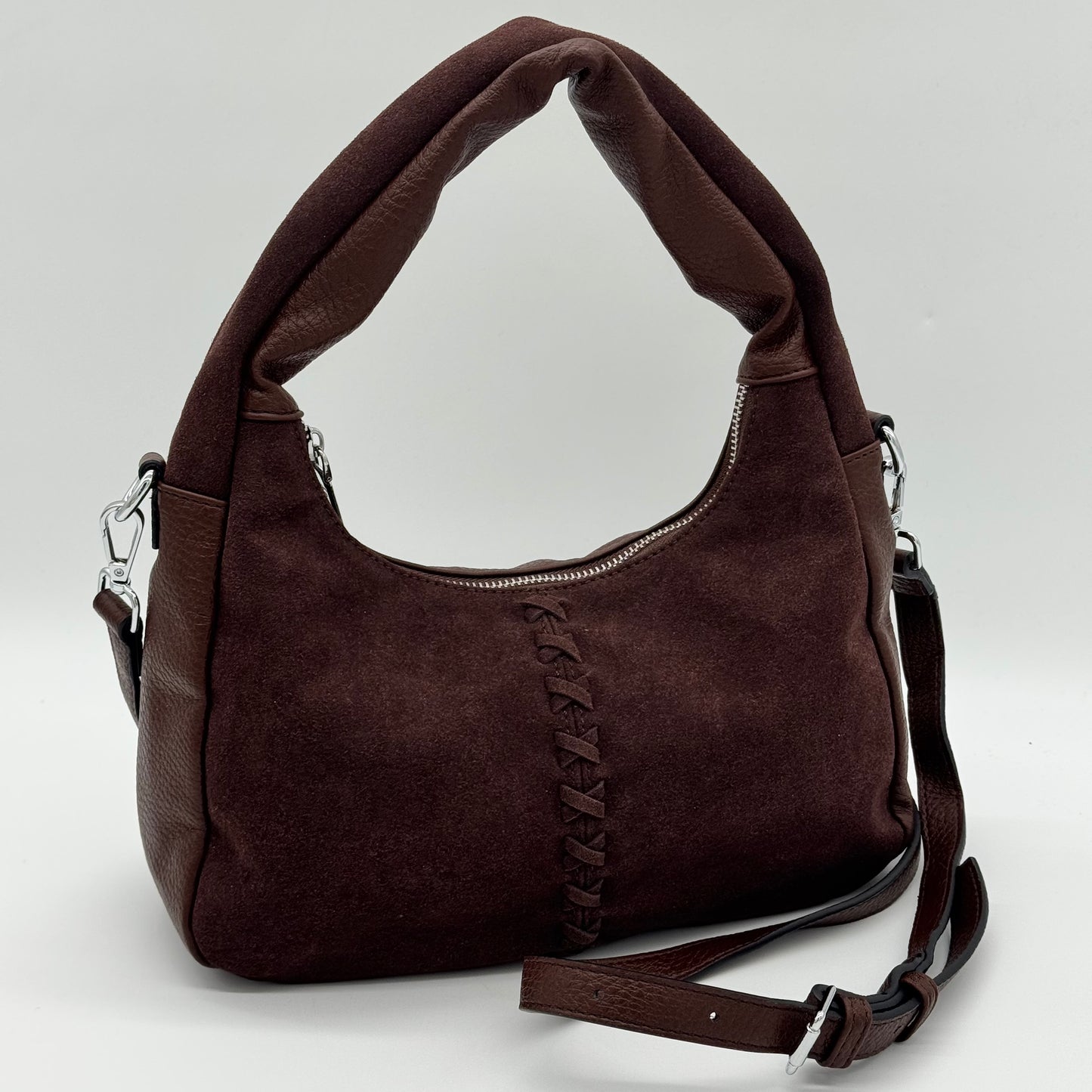 Faux Leather/Suede Grab Bag