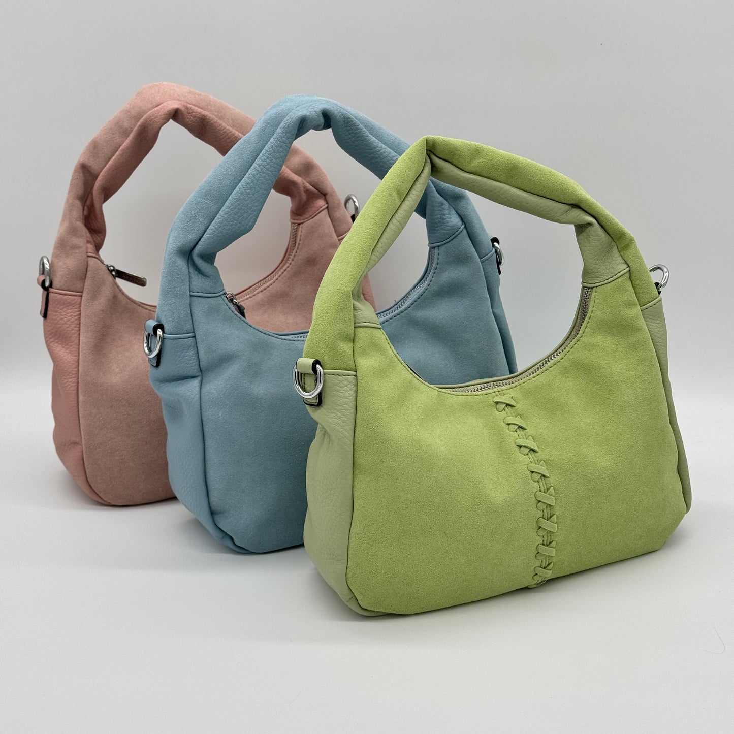 Faux Leather/Suede Grab Bag